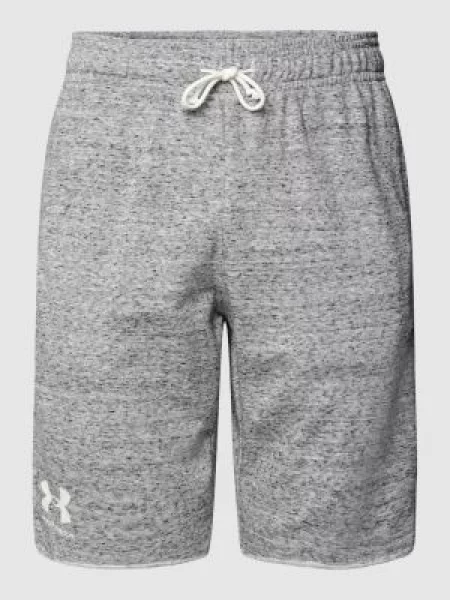 Krótkie spodenki sportowe Under Armour frotte w paski szare