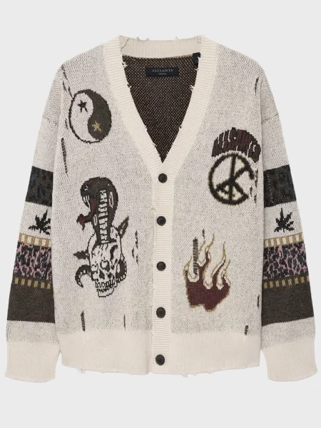 Кардиган Allsaints білий