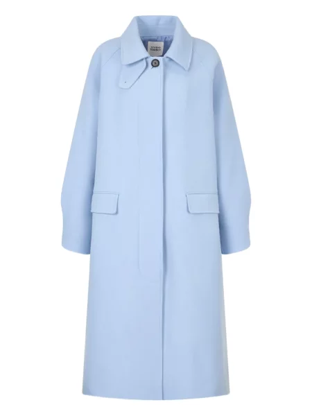 Palton Studio Tomboy cu un singur rând de nasturi albastru