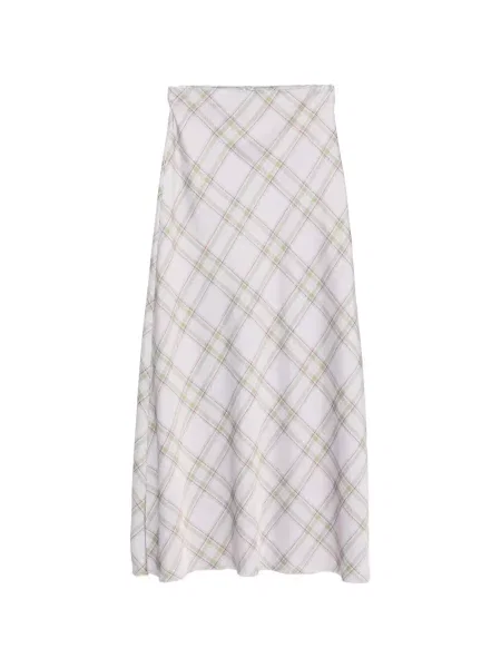 Fusta maxi Marques'almeida în carouri violet