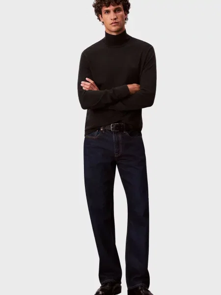 Водолазка Calvin Klein из шерсти мериноса черная