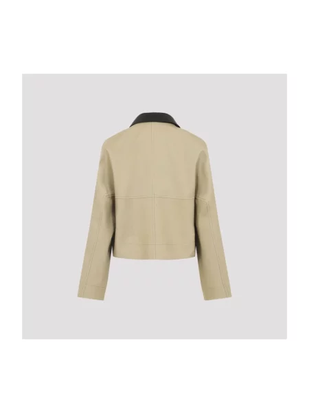 Kurtka skórzana Givenchy beżowa