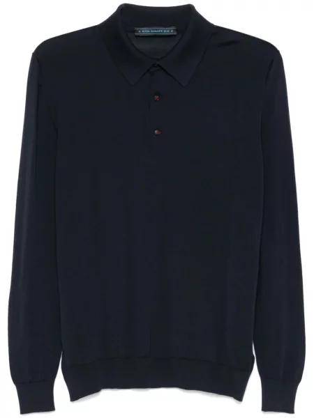 Tricou polo Kiton albastru