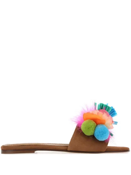 Pantofle Alameda Turquesa hnědé