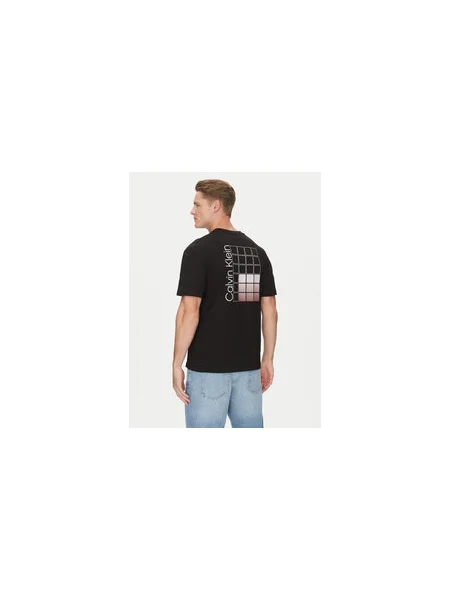 Calvin Klein Póló Ombre Bonded Regular Fit fekete