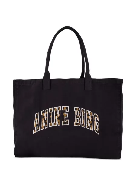 Geantă shopper Anine Bing din canvas negru