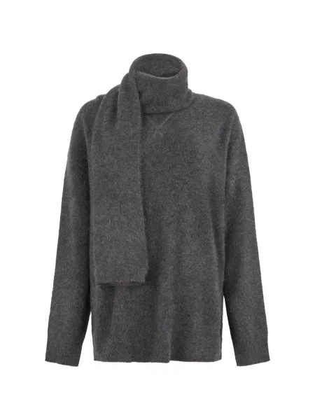 Fular 's Max Mara tricotate gri