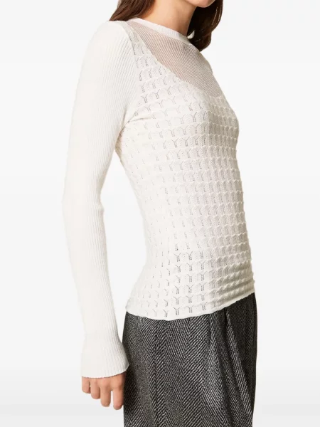 Pulover Twinset alb