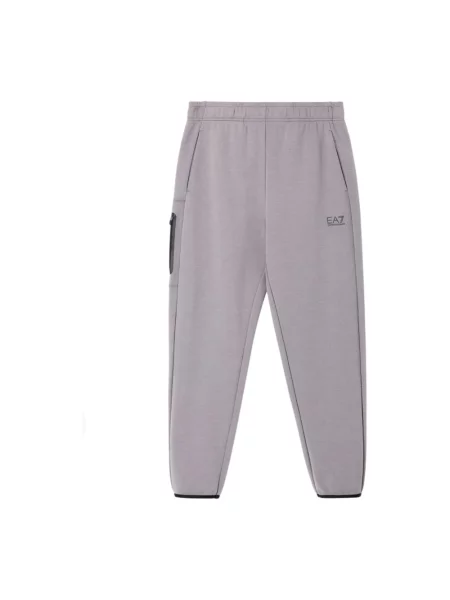 Spodnie dresowe Emporio Armani Ea7 ze sznurkiem szare