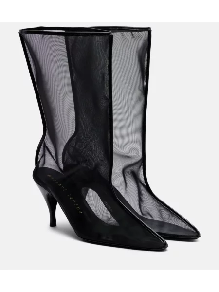 Cizme scurte Herbert Levine plasă negru