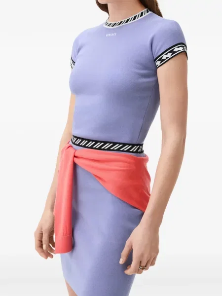 Tricou Versace tricotate violet