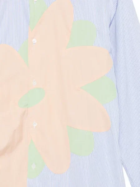 Φλοράλ πουκάμισο Comme Des Garçons Shirt με απλικέ μπλε