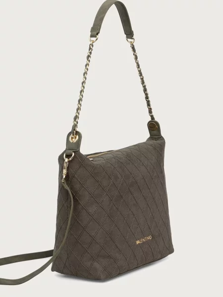 Valentino Bags kabelka dámska z imitácie semišu MAKENA zelená