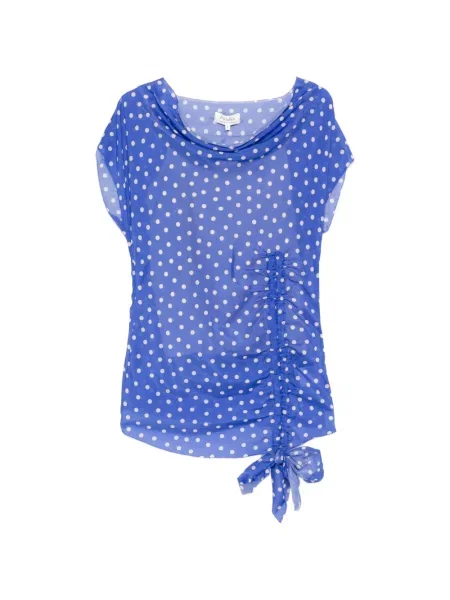 Bluzka Psophia w grochy niebieska