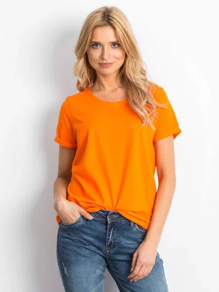Tricou Fashionhunters portocaliu
