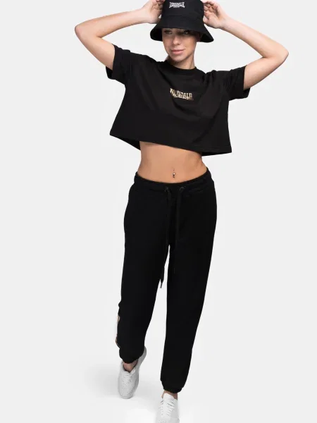 LONSDALE Tricou Aultbea auriu negru