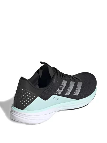 Top Adidas alergare cu decolteu în V alb