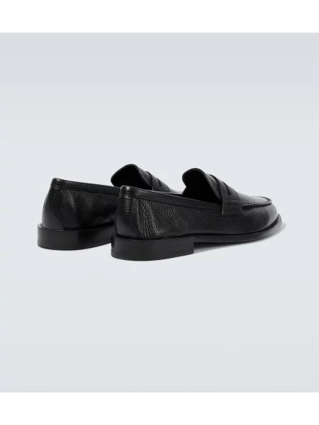 Pantofi loafer Manolo Blahnik din piele negru
