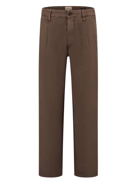 Dstrezzed Kalhoty se sklady v pase Henry' hnědá