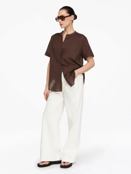 COMMA Bluza temno rjava