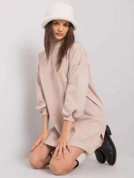 Rochie Rue Paris de costum bej