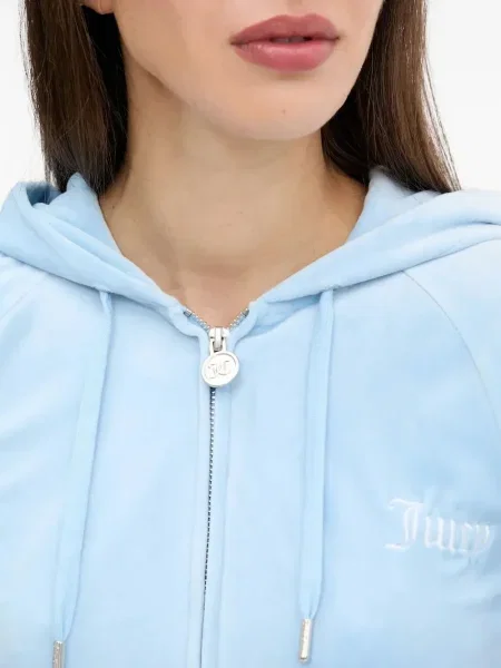 Bluza z kapturem Juicy Couture niebieska