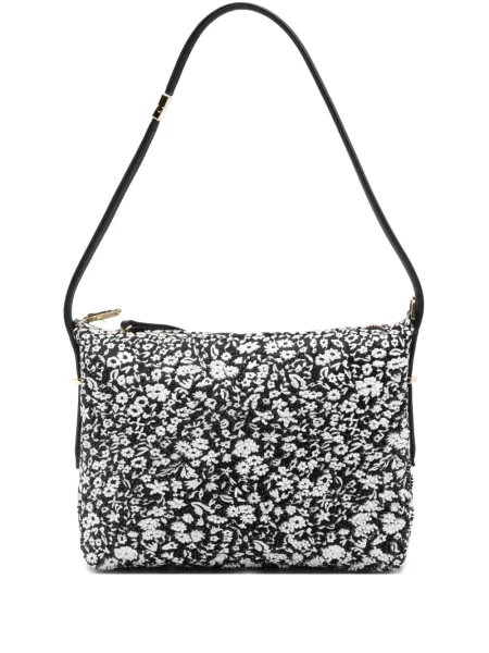 Geantă Toteme cu model floral negru