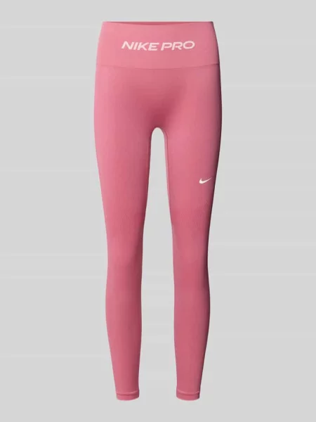 Przylegające legginsy sportowe z nadruk z logo Nike Training