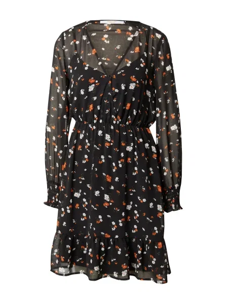ABOUT YOU Rochie Norina portocaliu / negru alb