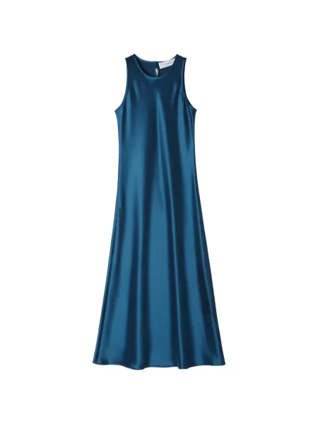 Rochie maxi Ivory Paris fără mâneci albastru