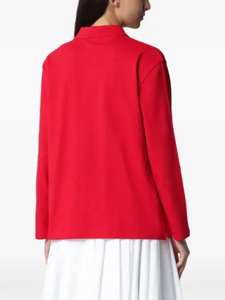 Lung tricou polo Flore Flore roșu