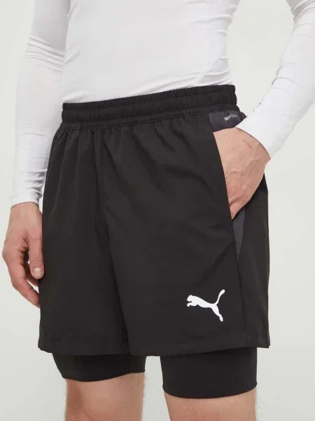 Puma pantaloni scurți de antrenament TeamGOAL negru