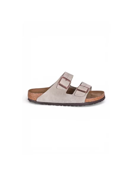 Sneakersy Birkenstock zamszowe beżowe