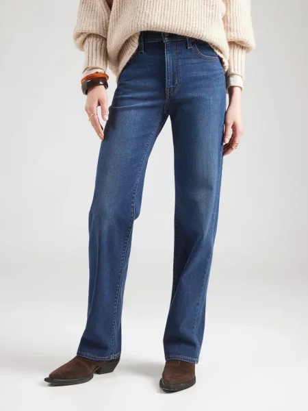 LEVI'S ® Džínsy HIGH RISE STRAIGHT tmavomodrá