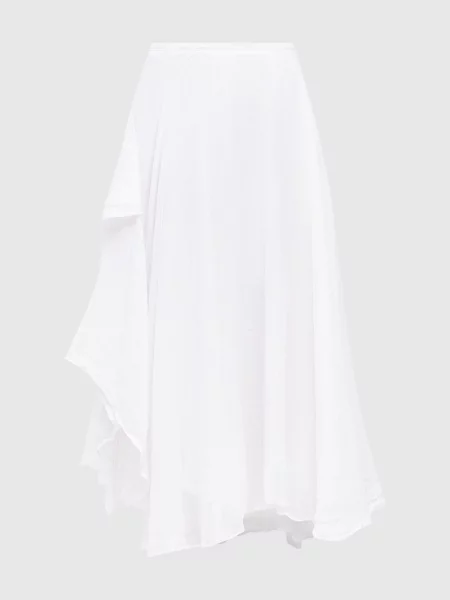 Спідниця асиметричного крою з рамі Marc Le Bihan біла