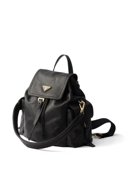 Rucsac Prada din piele negru