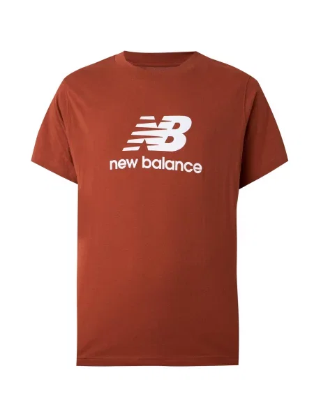 New balance Tricou castaniu alb