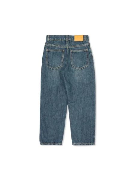 Jeansy straight leg dziecięce Gucci niebieskie