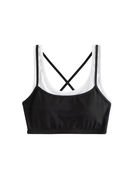 Next Sutien negru alb