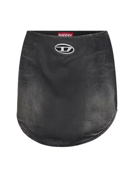 Spódnica jeansowa Diesel szara