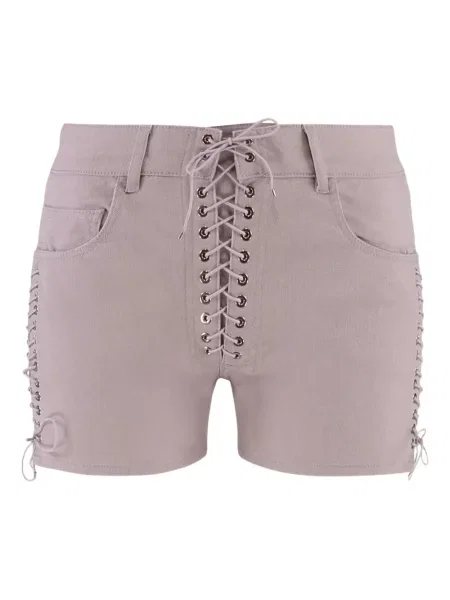 Szorty Ludovic De Saint Sernin sznurowane koronkowe różowe
