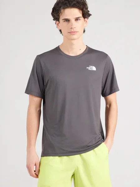 THE NORTH FACE Tricou funcțional gri metalic alb