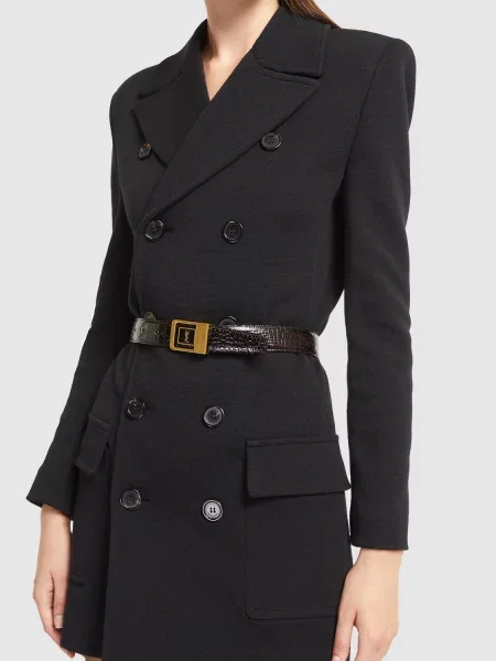 Kožený opasok Saint Laurent