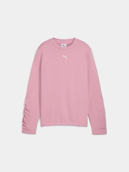 Дитячий Світшот PUMA Bowtique Crew комбінований верх рожевий