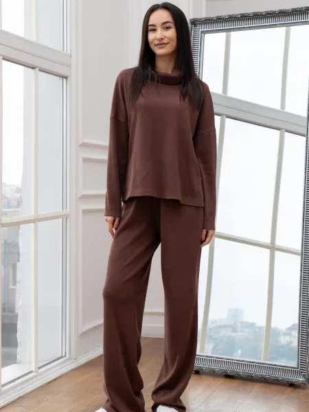 Повсякденні штани RiMari віскоза/поліестер коричневий