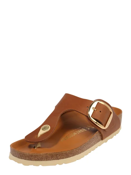 BIRKENSTOCK Japonke Gizeh / zlata rjava