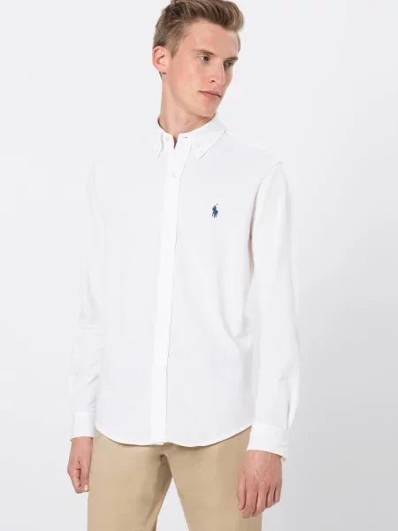 Košulja Polo Ralph Lauren s vezom bijela