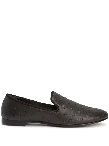 Pantofi loafer Giuseppe Zanotti din piele negru