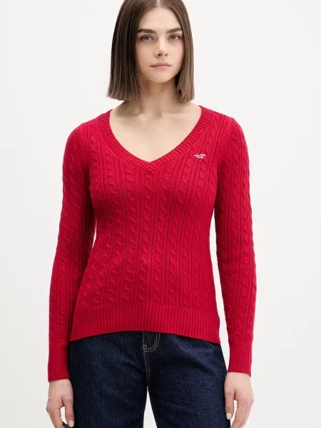 Hollister Co. sweter czerwony