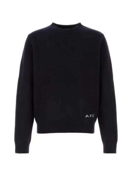 Pulover A.p.c. cu broderie albastru